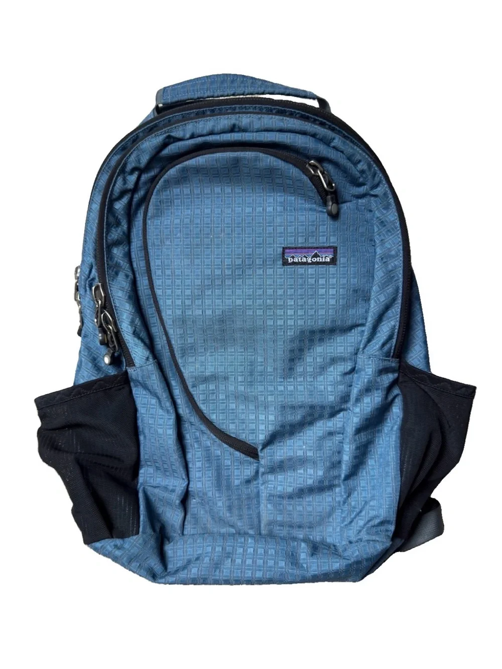 Vintage Y2K Patagonia Lightwire Backpack Blue Grid Daypack Techwear Laptop Bag